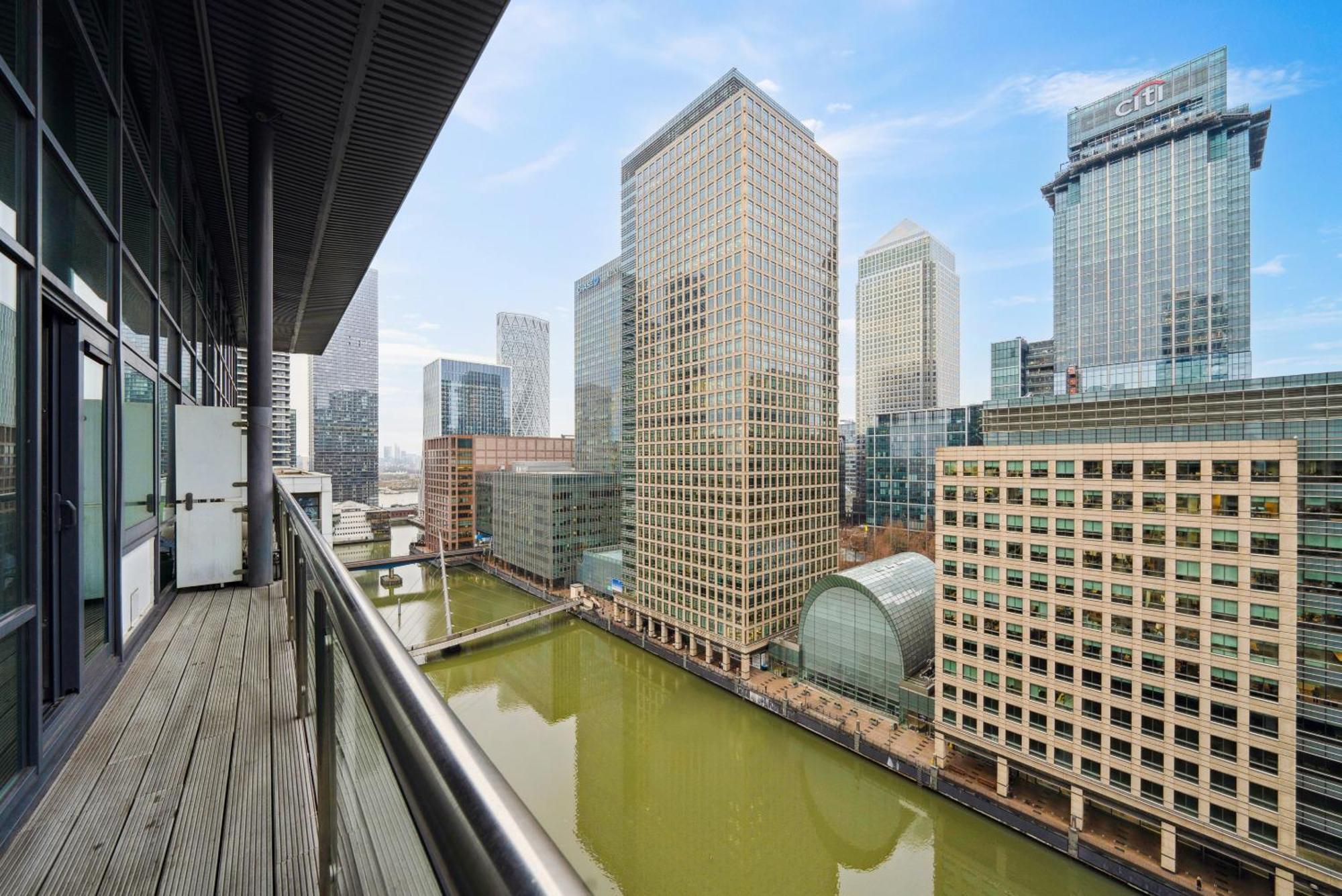 Vakantiehuis Canary Wharf Riverview 2floor Penthouse Londen