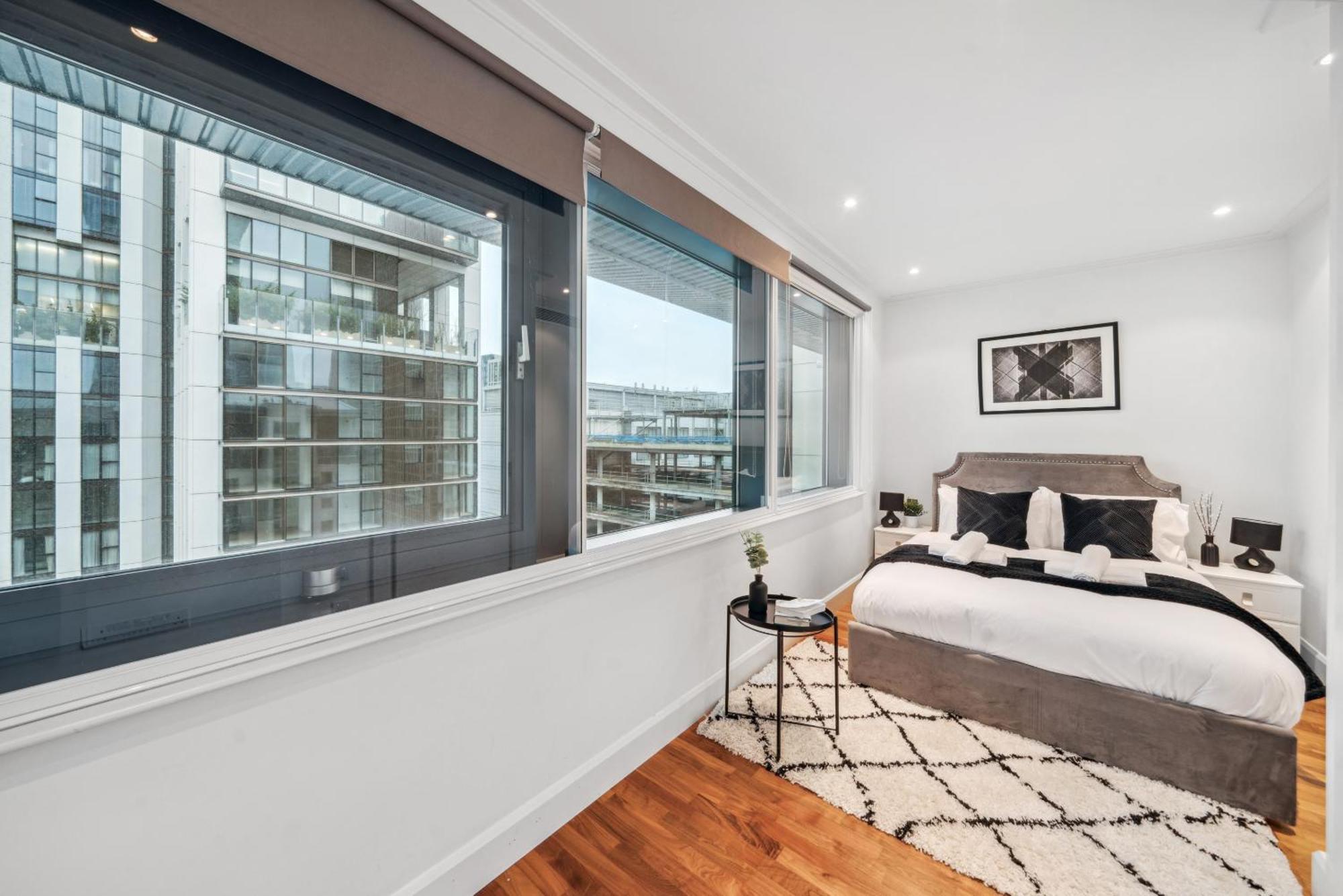 Vakantiehuis Canary Wharf Riverview 2floor Penthouse *